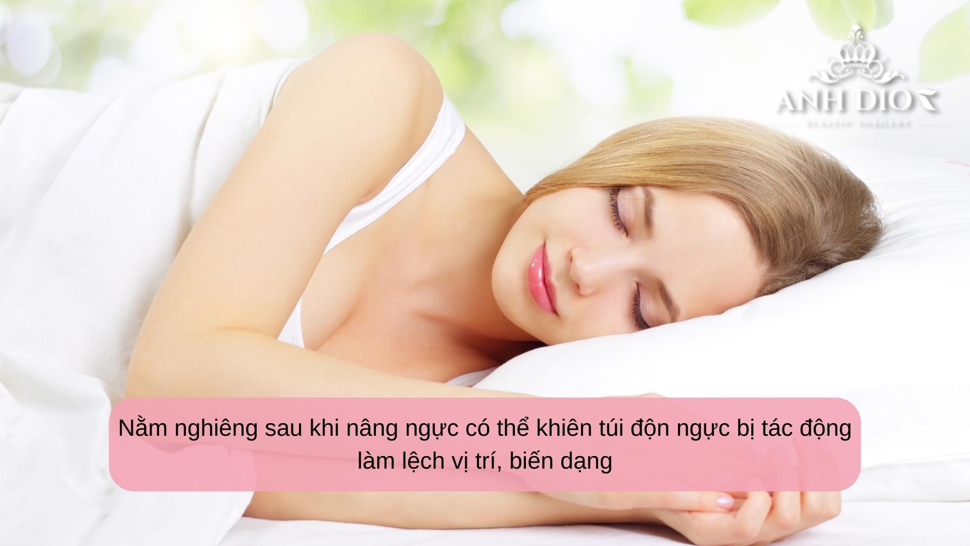 Nâng ngực bao lâu được nằm nghiêng