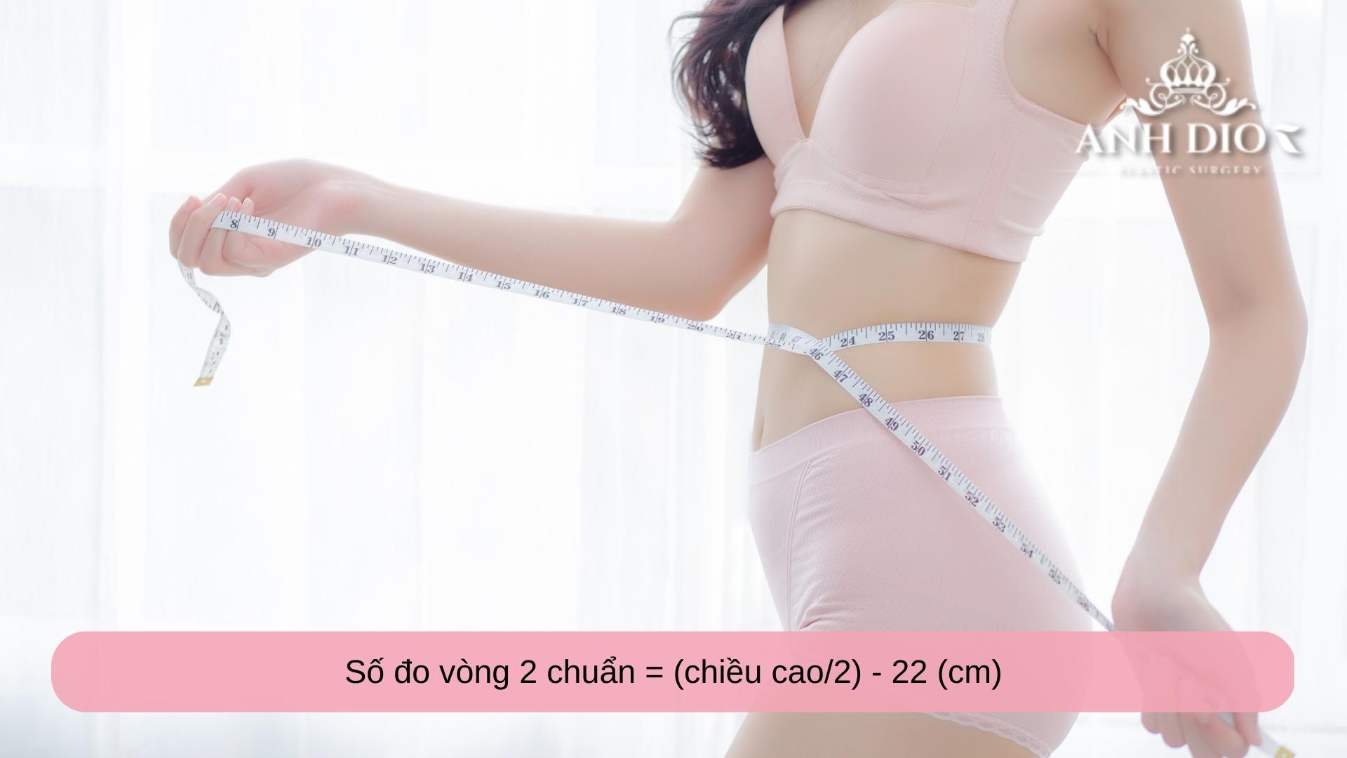 số đo 3 vòng chuẩn của nữ 1m50 - 1m60 - 1m70